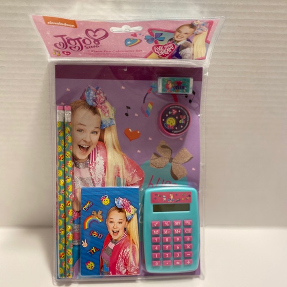 Nickelodeon Other Nwt Jojo Siwa Calculator Set For 7 Pieces New